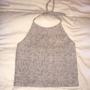 Brandy Melville Flower pattern halter top